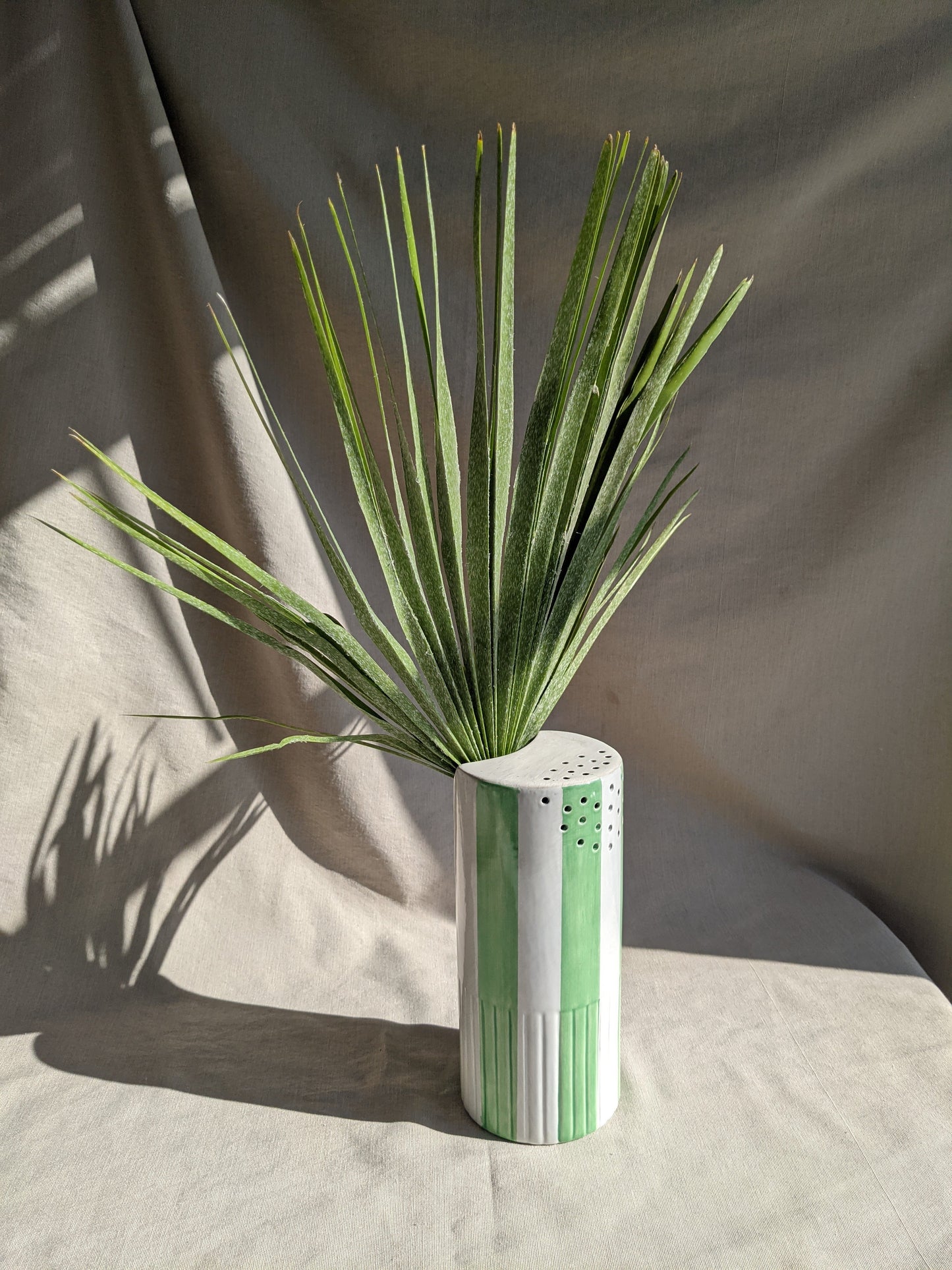 Striped Watering Can Gator Green